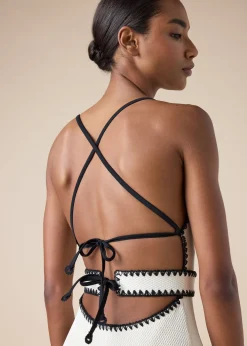 Maillot une pièce Bicolor Embroidery