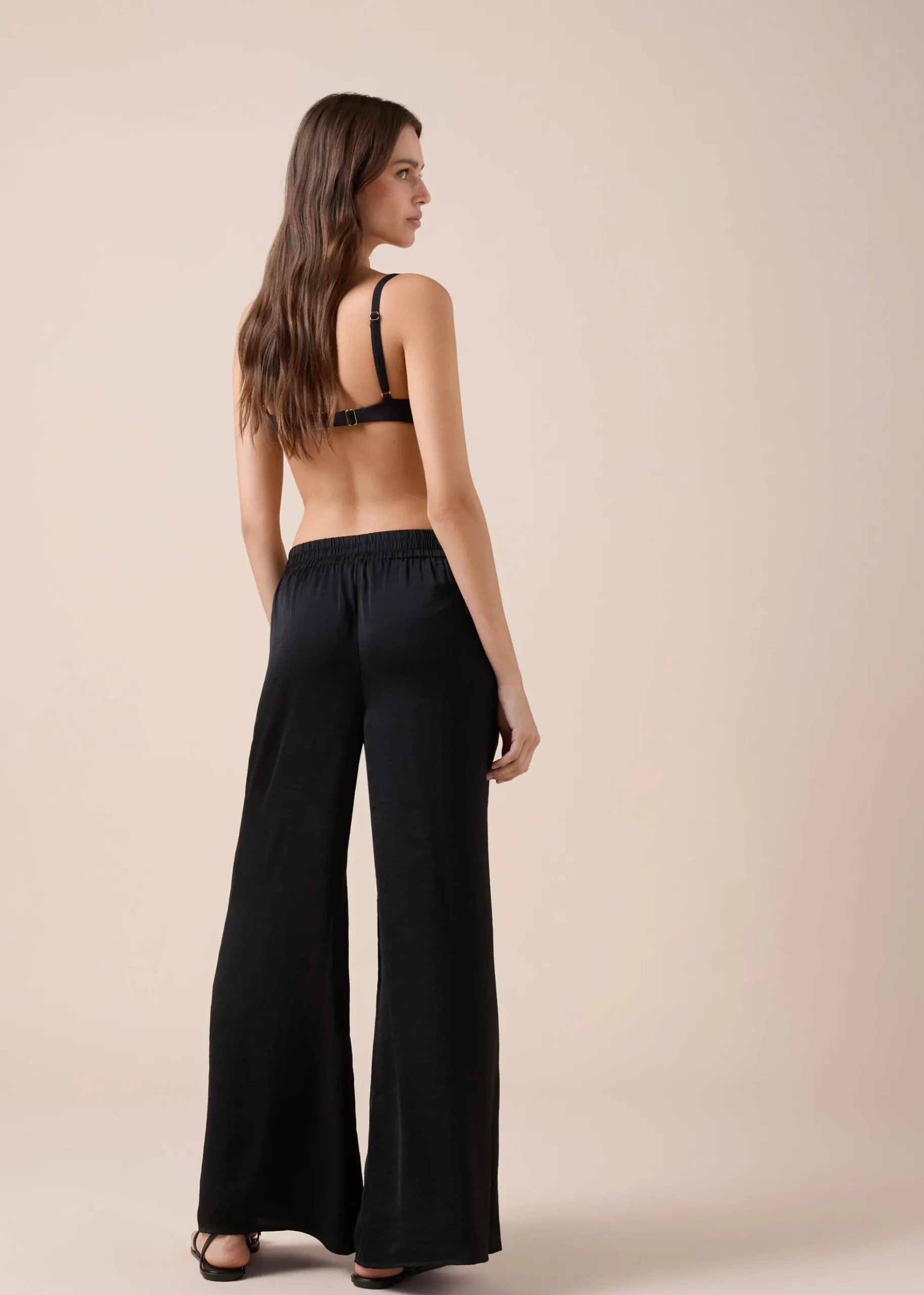 Pantalon palazzo brillant