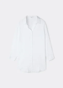 Robe chemisier en lin