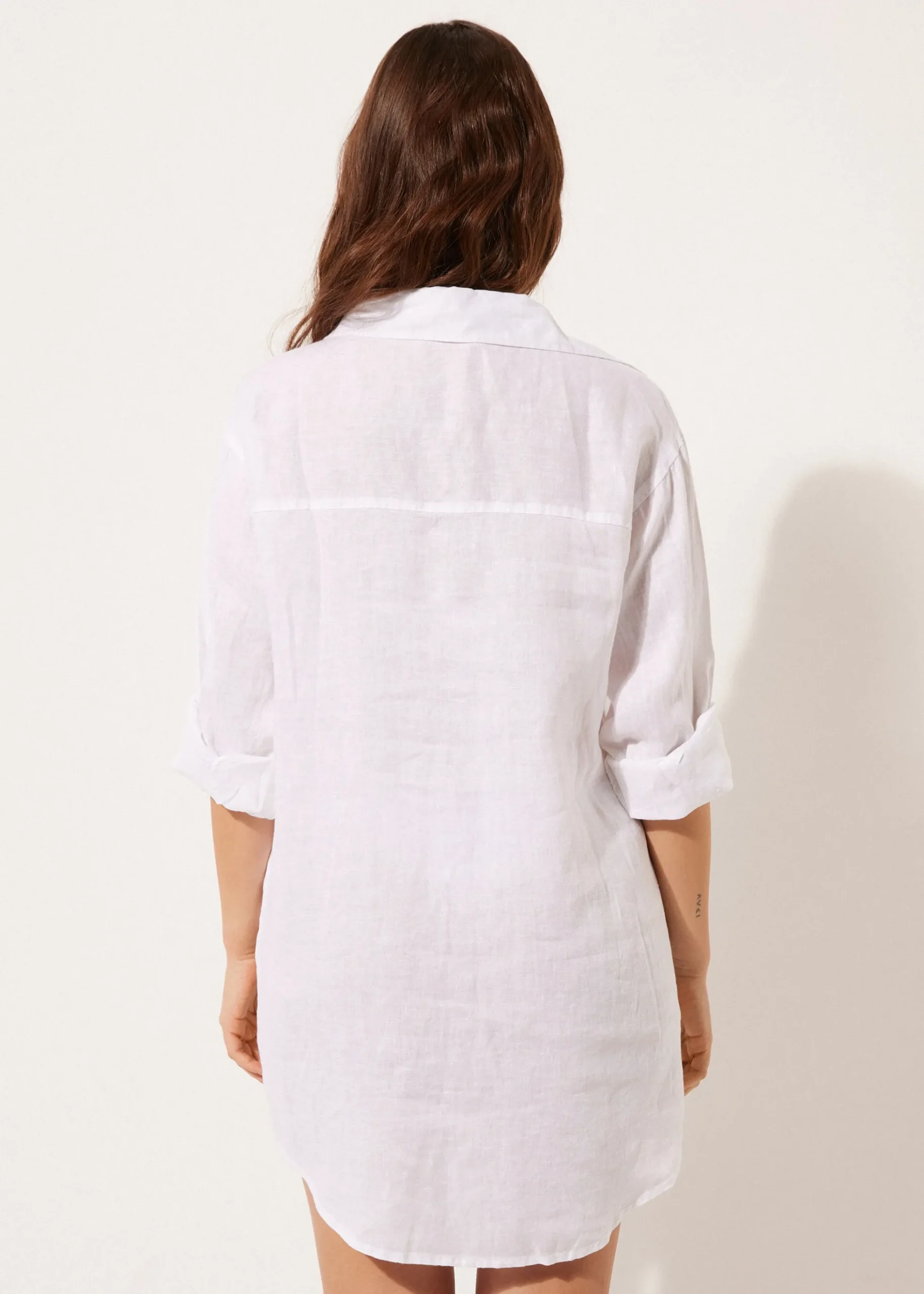 Robe chemisier en lin