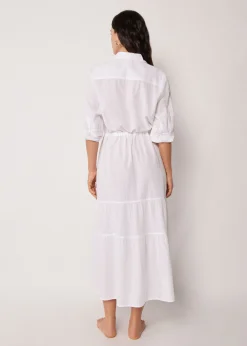 Robe longue brodée
