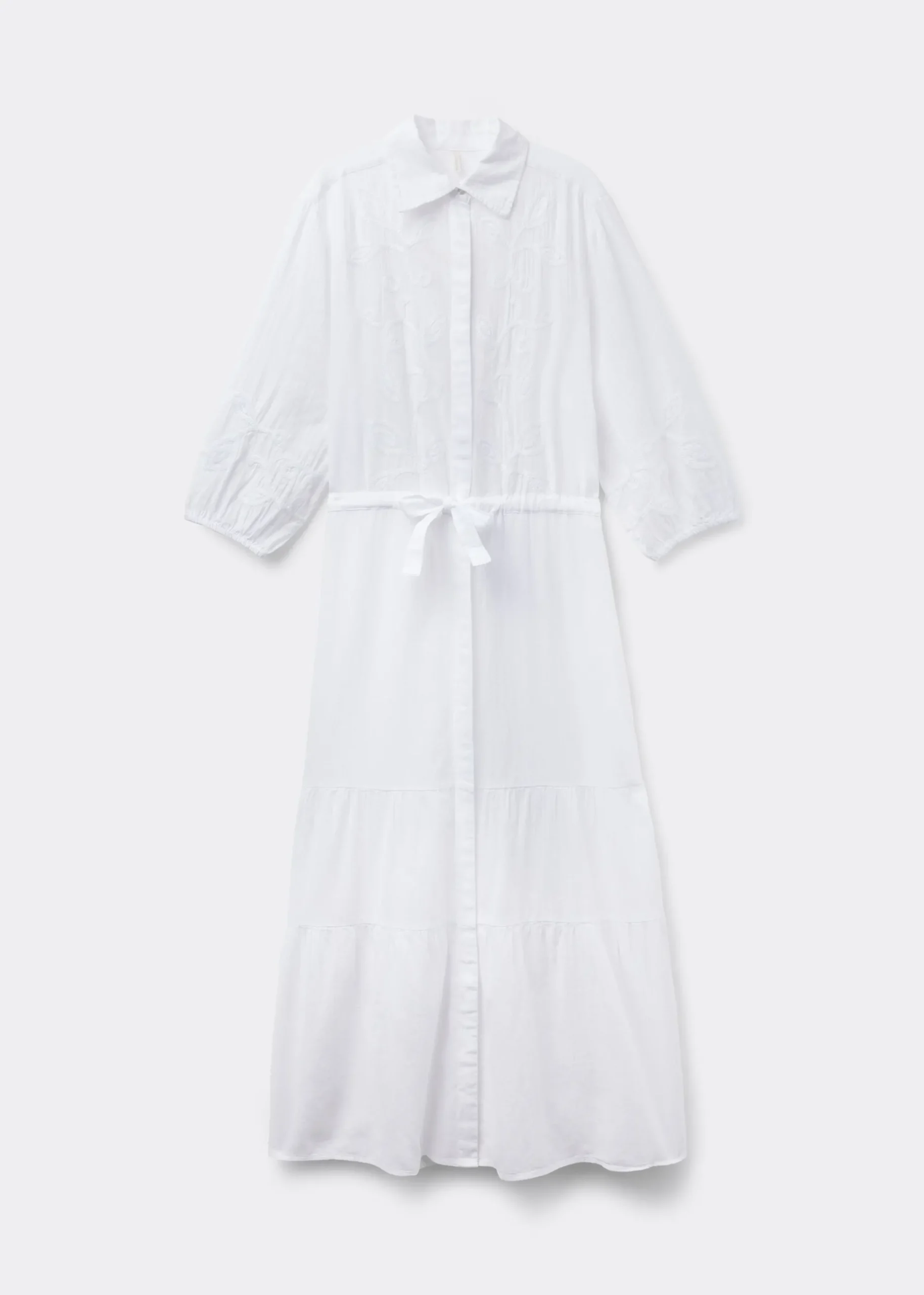 Robe longue brodée