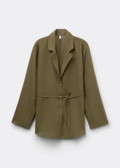 Veste coupe ample avec lin